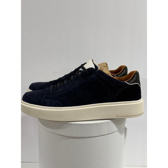Allen Edmonds Oliver-1 Wide Navy Suede Casual Luxury Sneakers Men Size 8.5 E NIB main image 7